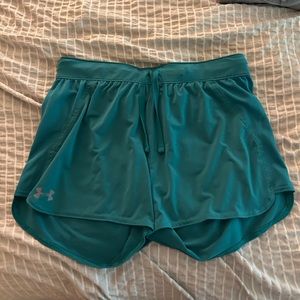 Under Armor Teal Shorts Size Medium